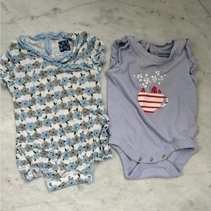 2 Girl onesies EUC